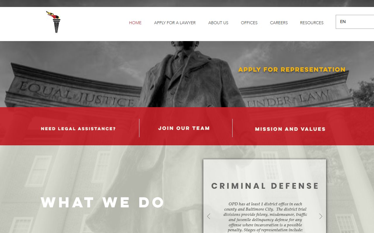 Allegany County criminal court records Maryland Office of the Public Defender